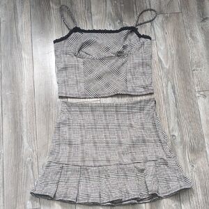 Kirious Lös Angelas Plaid Women's Skirt Set M NWT